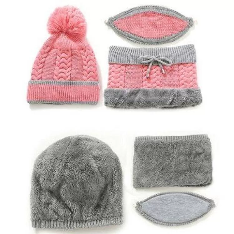 2022 New 3 in 1 Winter Beanie Set