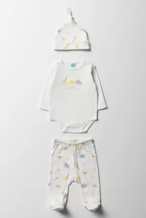 3 Piece Safari Set White