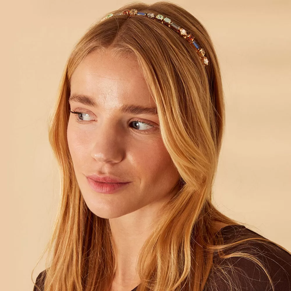 Accessorize London Women's Blue Gemstone Headband