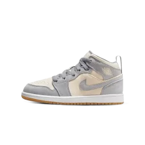 Air Jordan 1 Mid SE PS 'Coconut Milk Particle Grey'