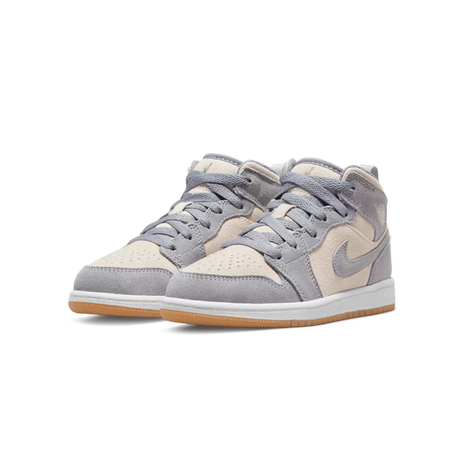 Air Jordan 1 Mid SE PS 'Coconut Milk Particle Grey'