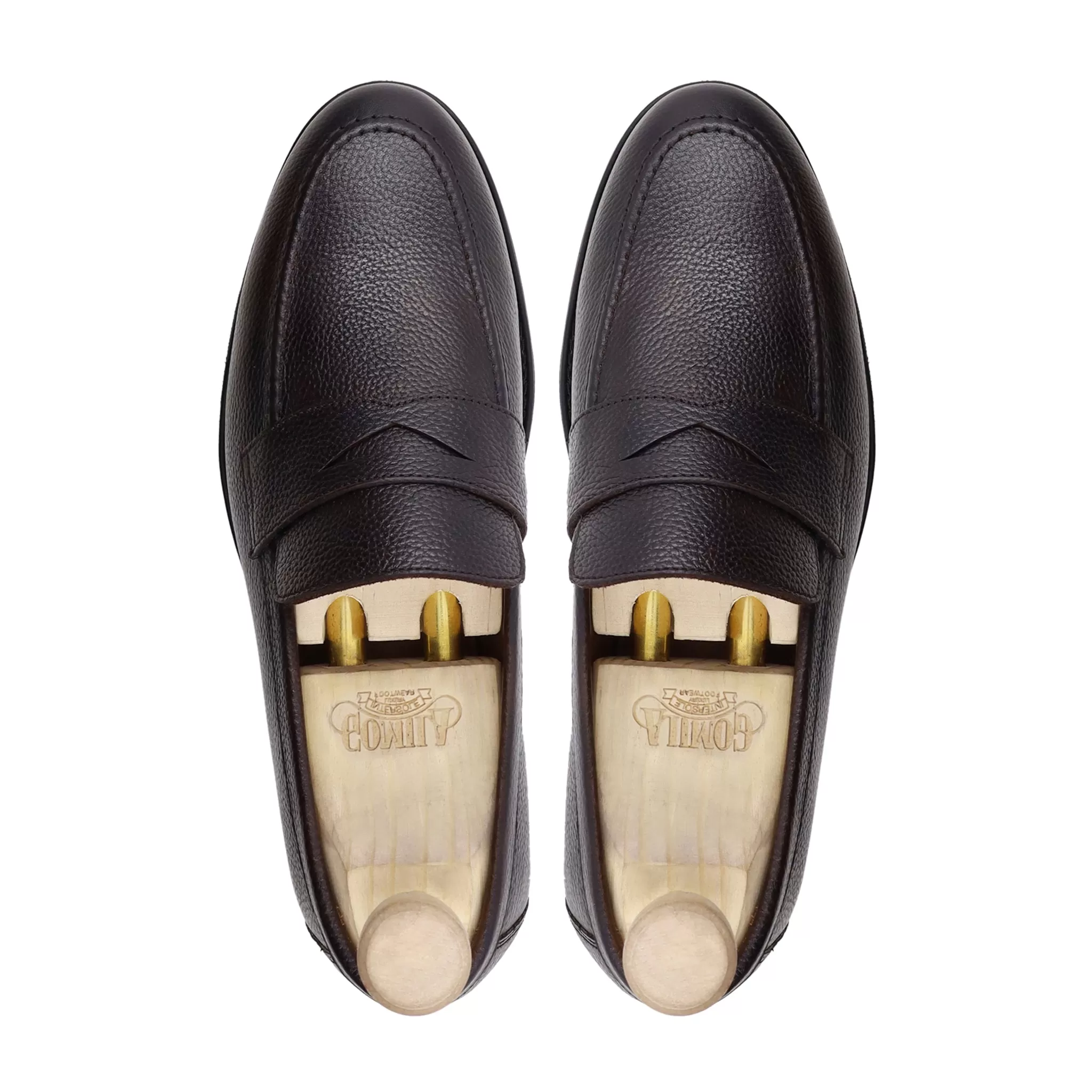 BARQ - DARK BROWN PEBBLE GRAIN LOAFER