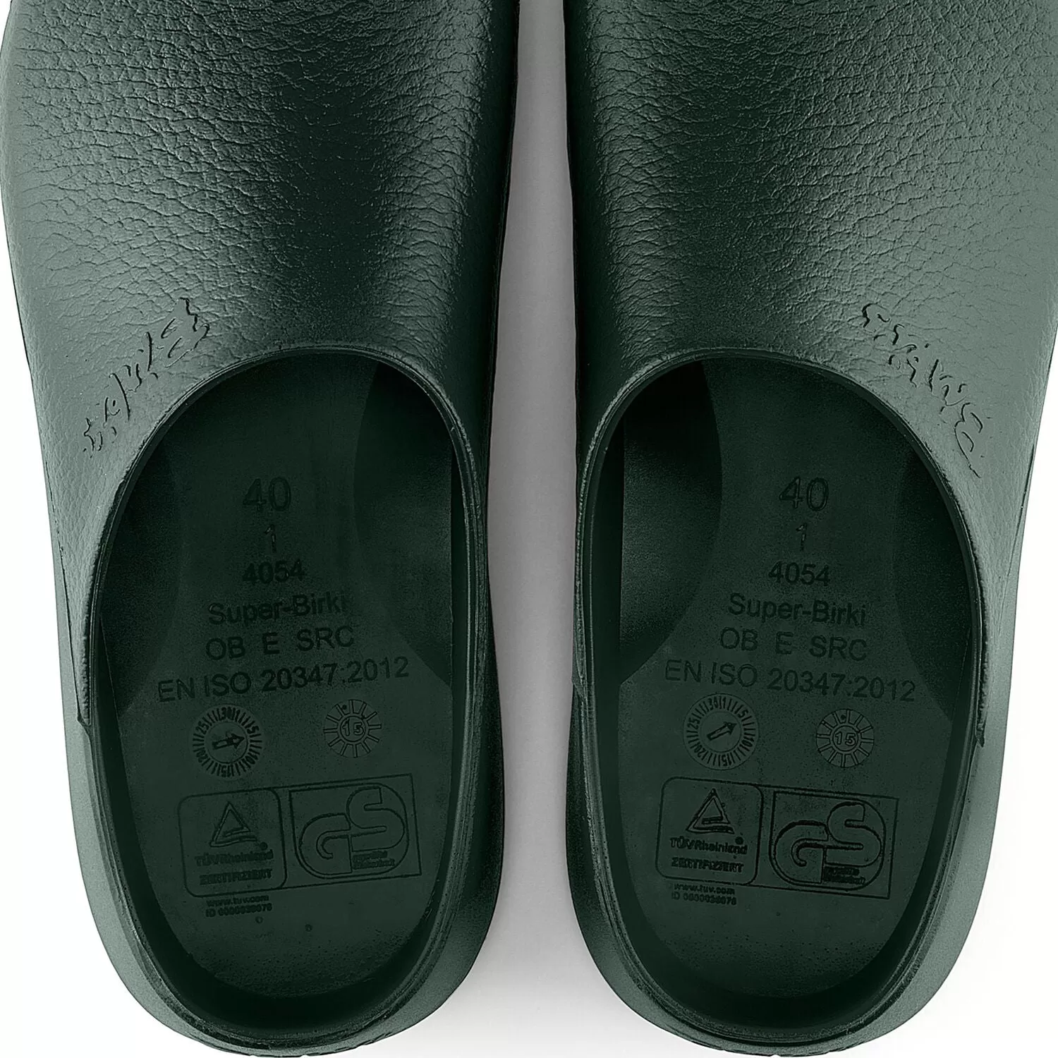 Birkenstock Birkis Super Birki PU Green Clogs