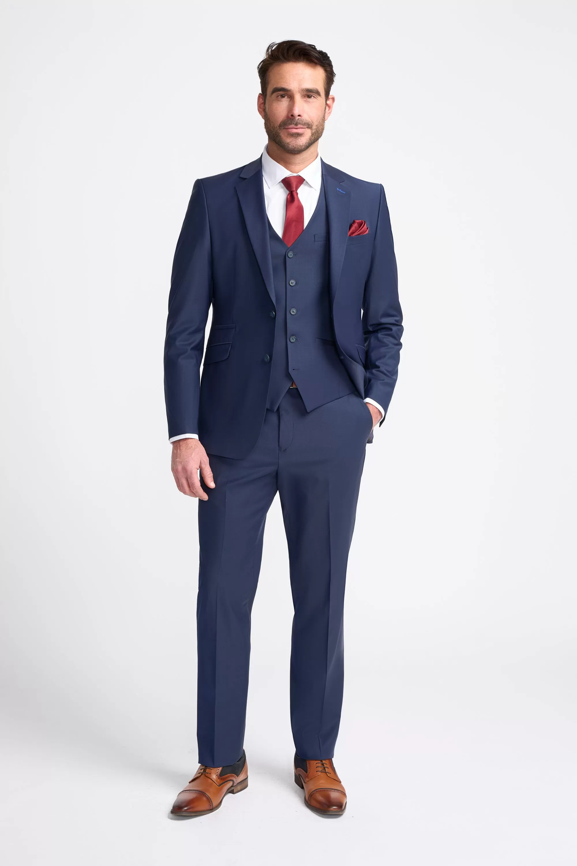 Bond Navy Three Piece Suit