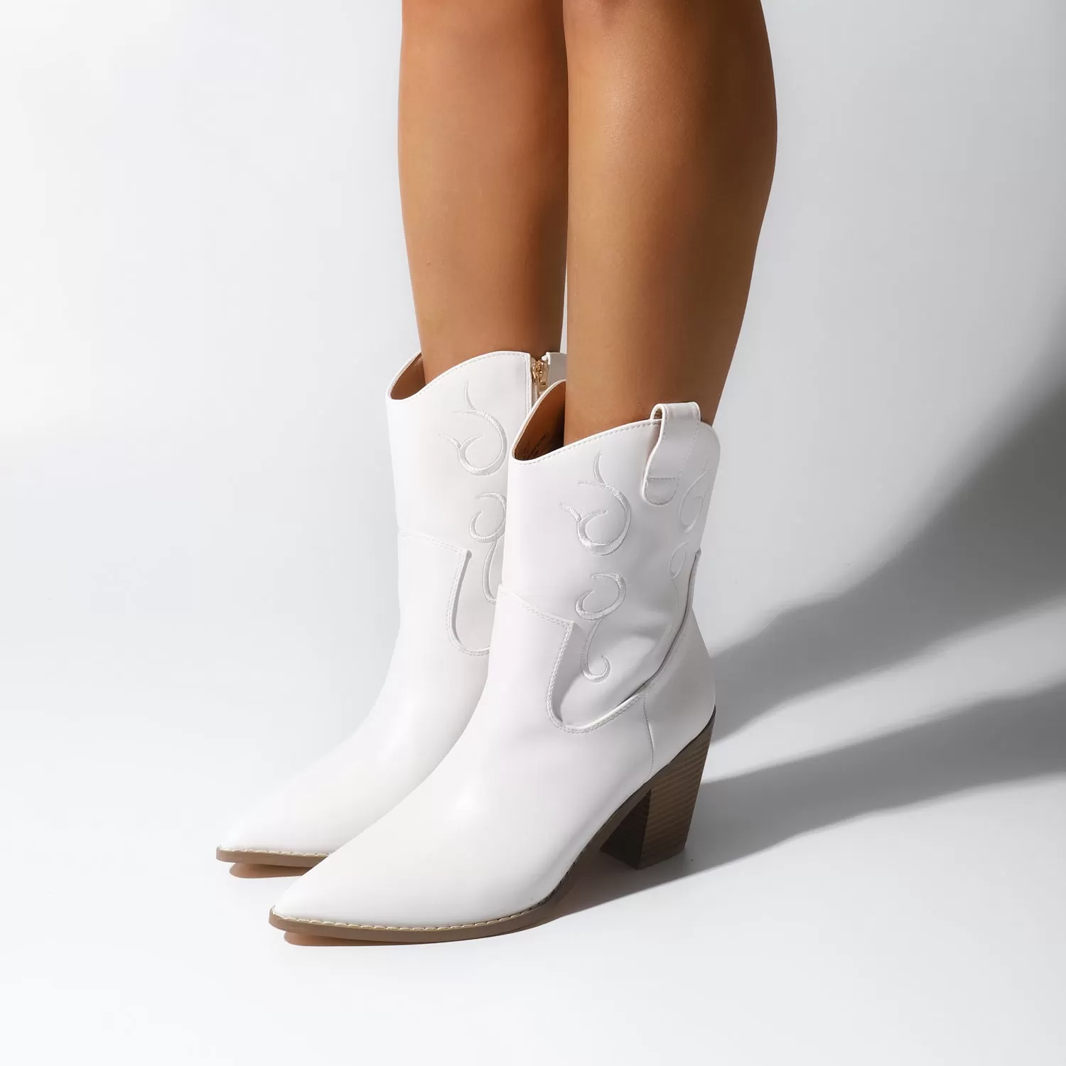 Botines Rodeo blancos