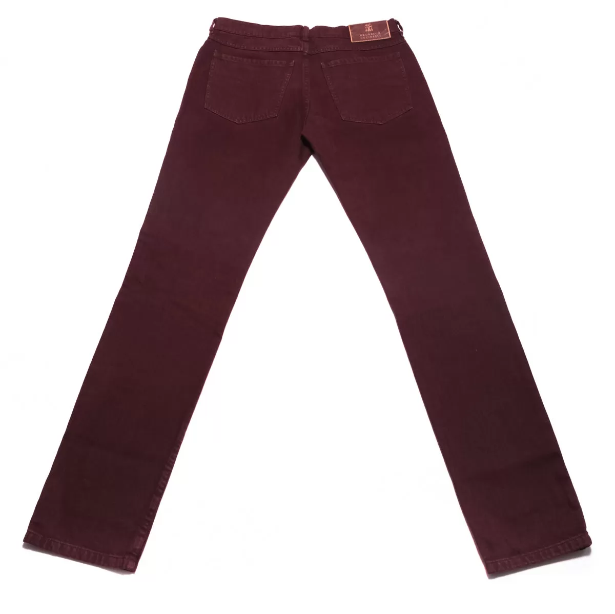 Brunello Cucinelli Burgundy Jeans - Slim