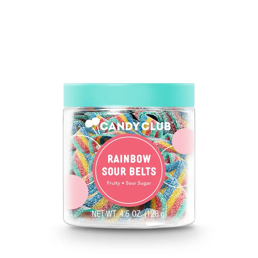 Candy Club - Rainbow Sour Belts