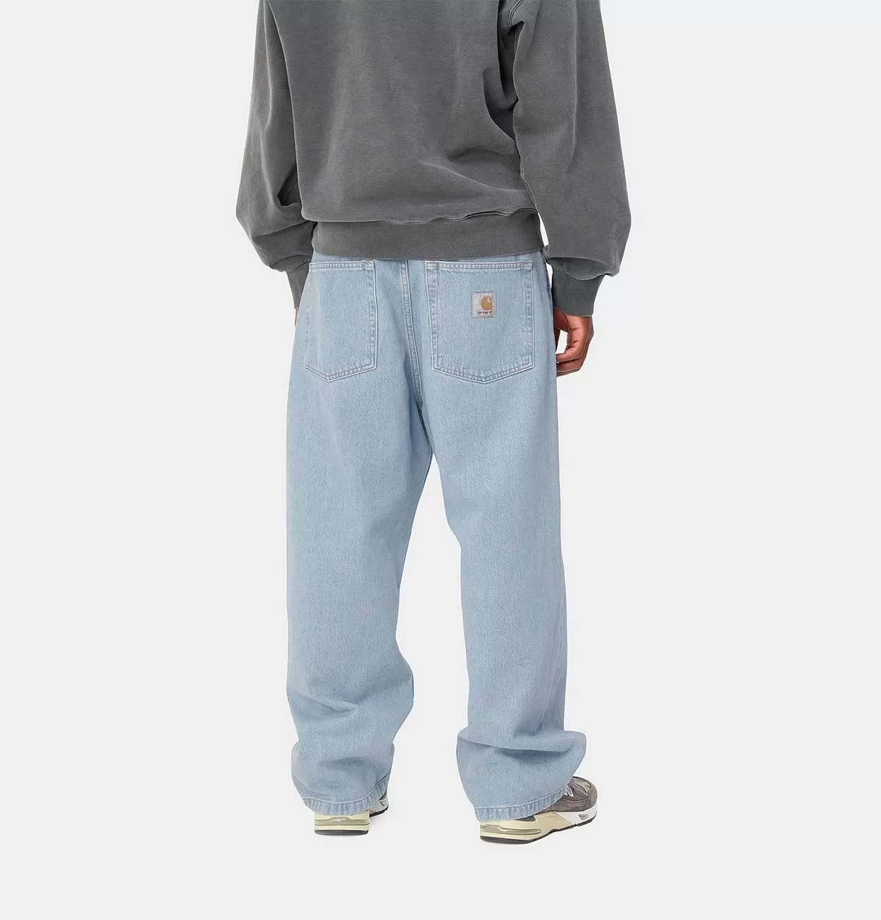 Carhartt WIP Brandon Pant in Blue Heavy Stone Bleached