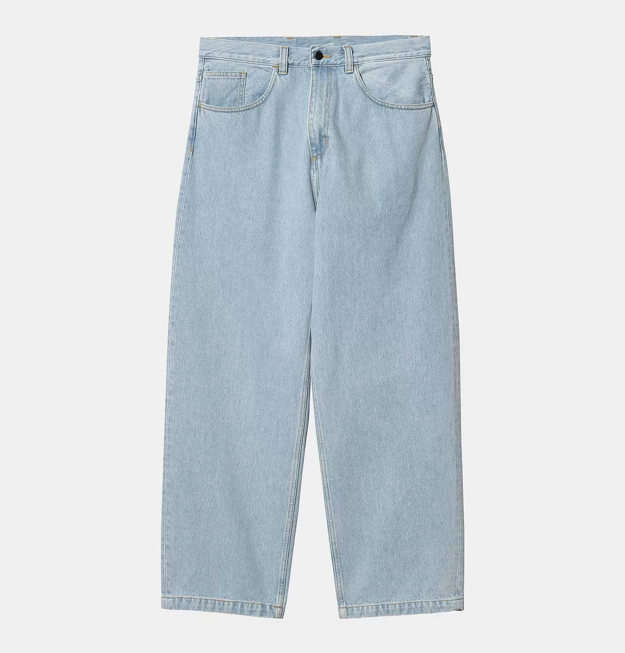 Carhartt WIP Brandon Pant in Blue Heavy Stone Bleached