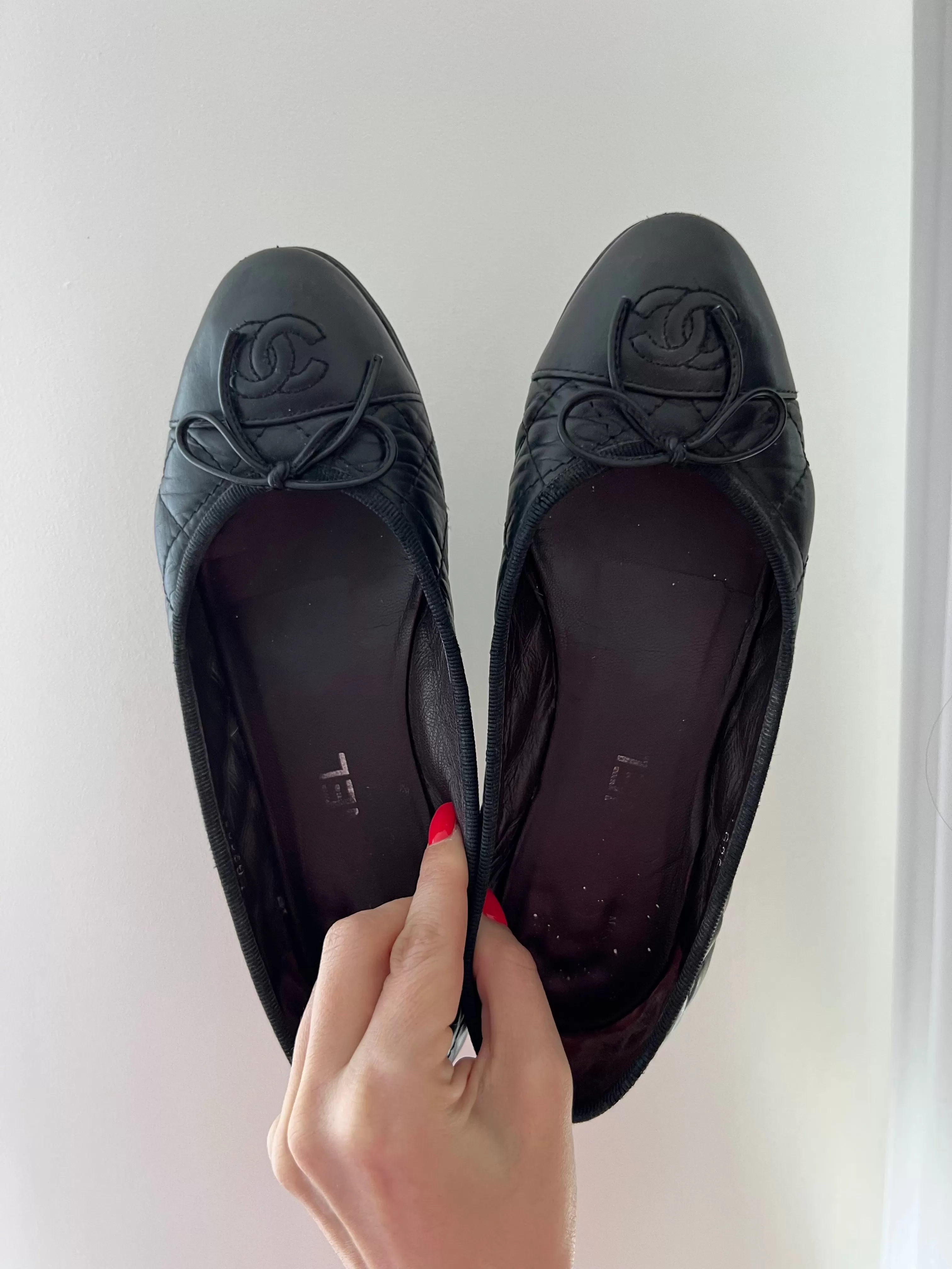 Chanel CC Ballerina Flats