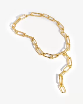 Chunky Radial Chain Belt | 18ct Gold Plated