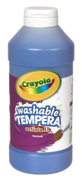 Crayola Artista II Tempera 16 Oz Blue Washable Paint (discontinued)