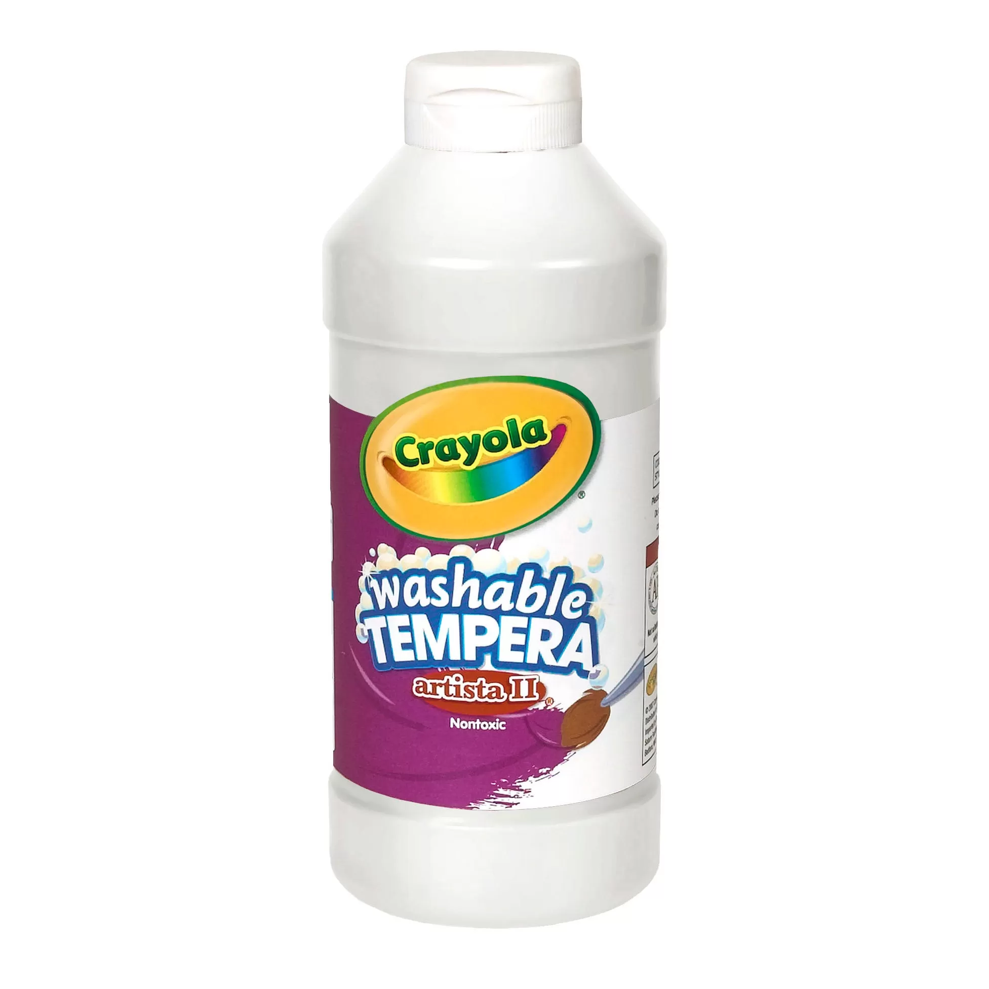 Crayola Artista II Tempera 16 Oz White Washable Paint