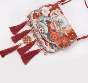 Crossbody Bag for Hanfu & Cheongsam - New Year Lions