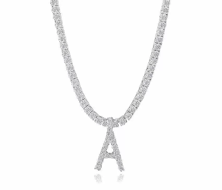 Diamond Initial Necklace