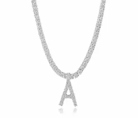 Diamond Initial Necklace