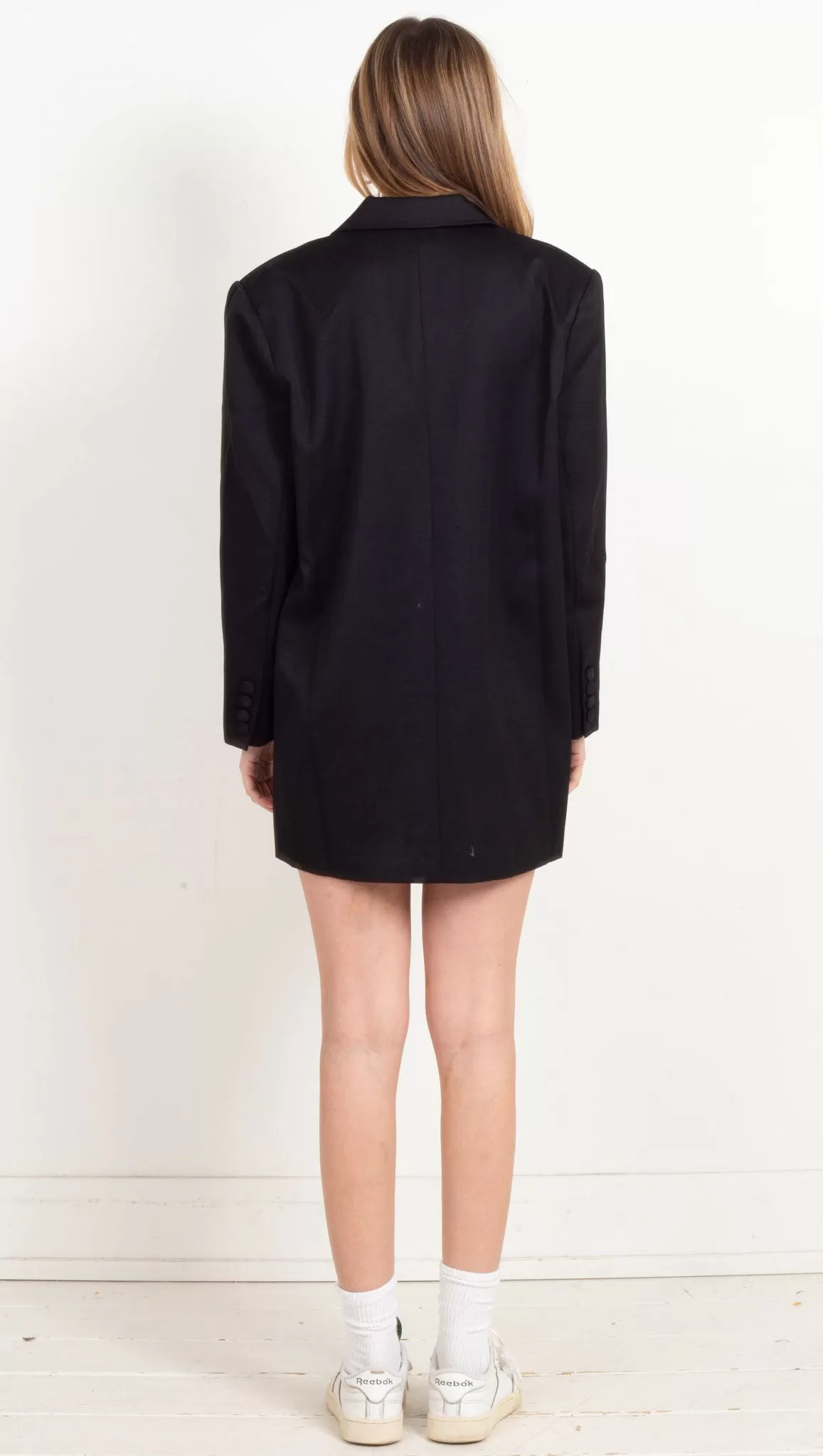 Emma Oversized Blazer Dress - Black