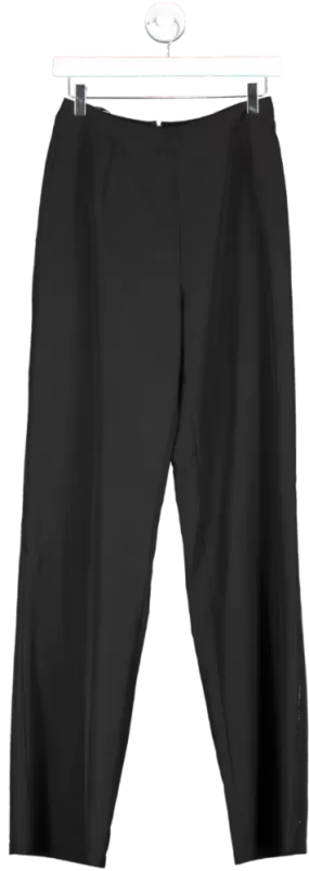 Fashion Nova Black Big Plans Trousers UK S