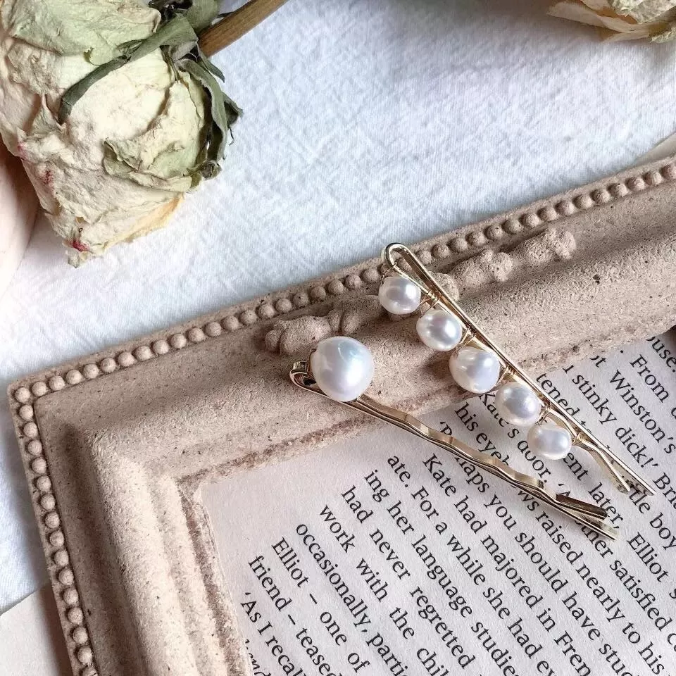 Handmade Freshwater Pearl Hair Pins