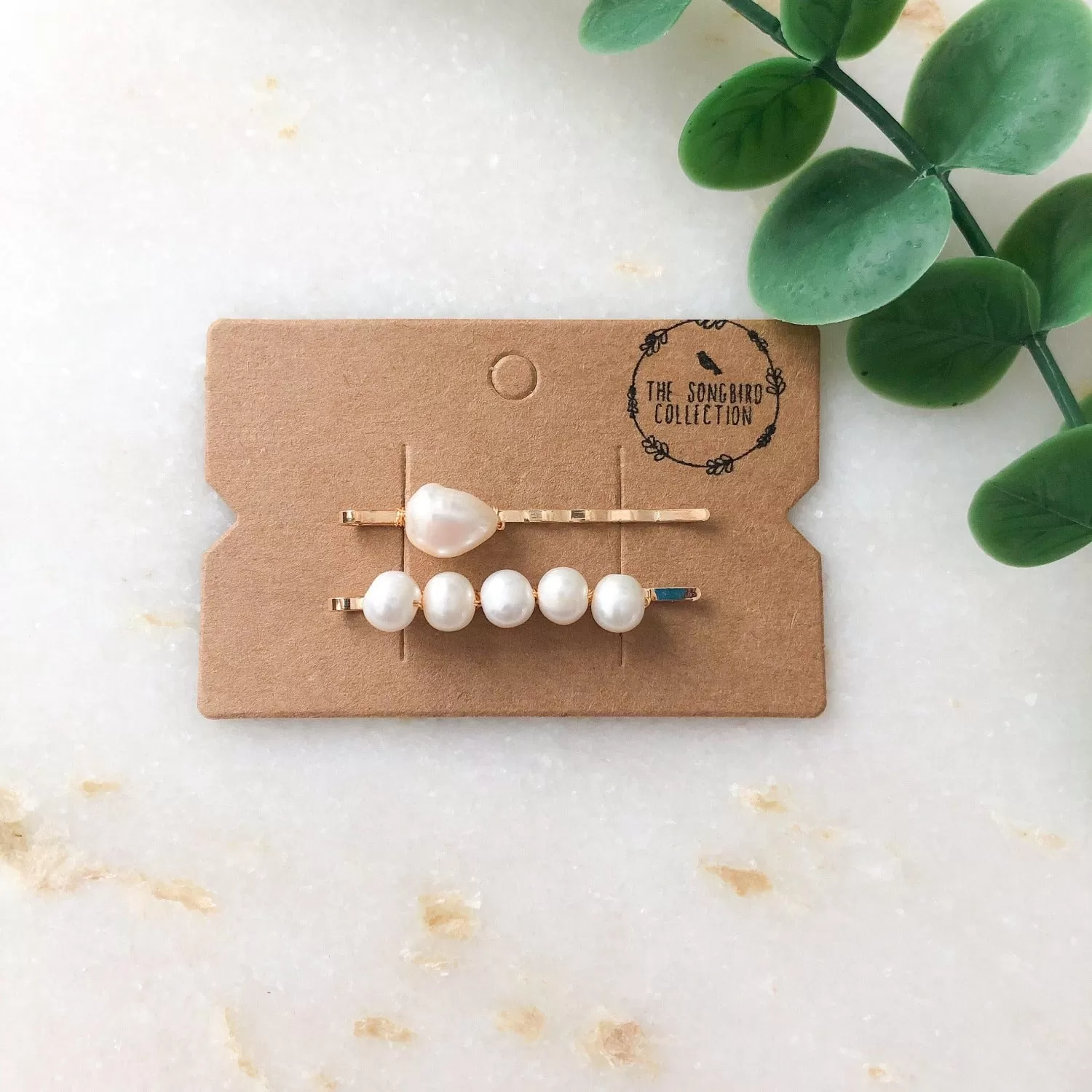 Handmade Freshwater Pearl Hair Pins