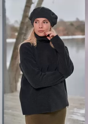 Henriette Steffensen Beret in Soft Black