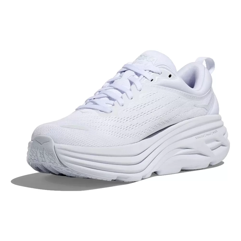 HOKA ONE ONE W BONDI 8-WHITE