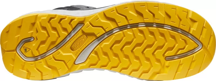 'Keen Utility' Men's Arvada EH Mid Sneaker Carbon-Fiber Toe - Black / KEEN Yellow