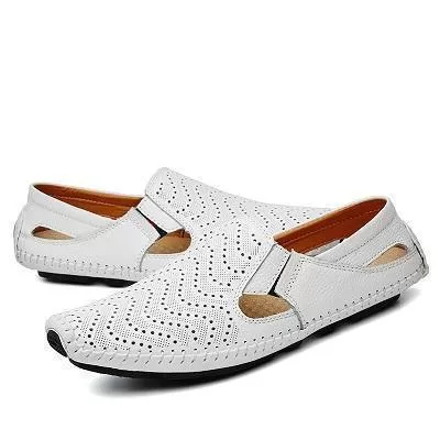 Loafers Genuine Leather Driving Flat Shoes