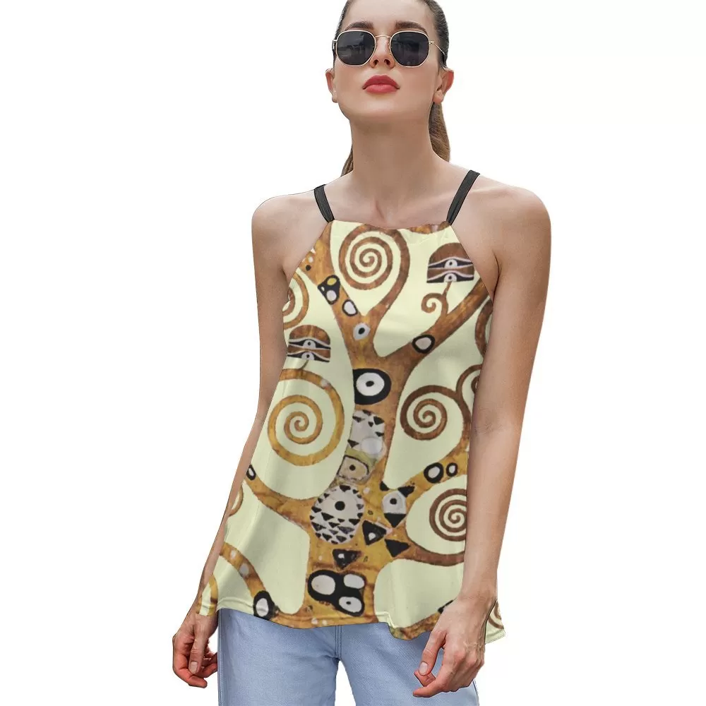 Loose Halter Neck Camisole (N01) Printed Camisole