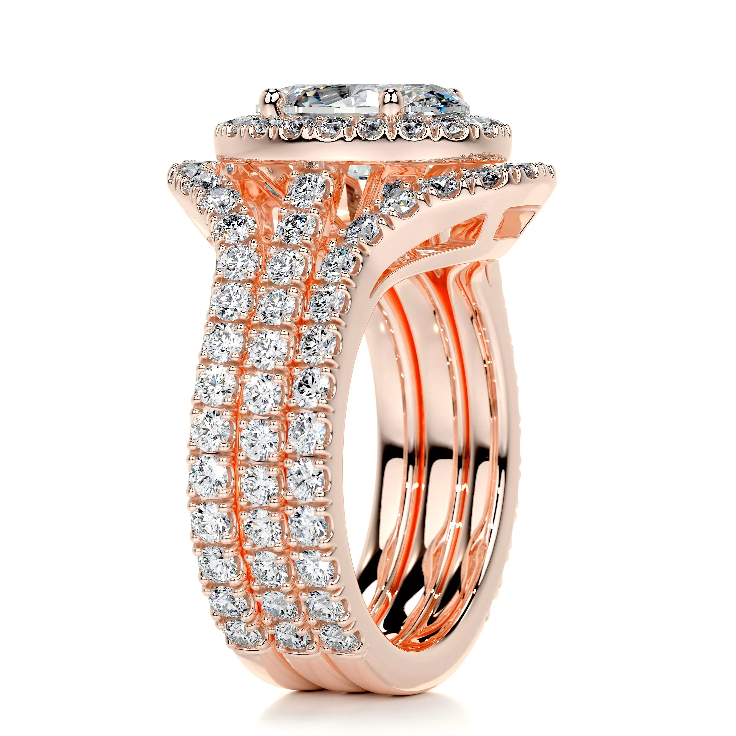 Maria Diamond Bridal Set - 14K Rose Gold