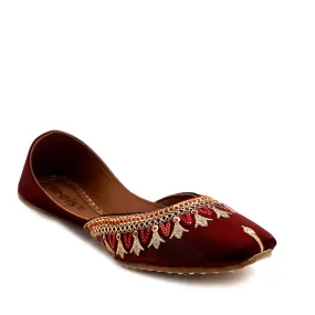 Maroon Ethnic Khussa 094113