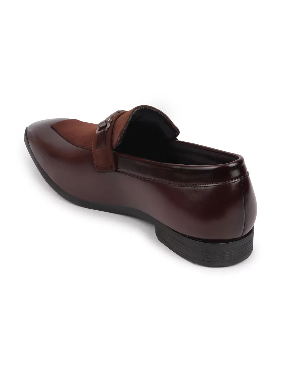 Men Brown Party Slip On Loafers