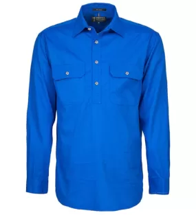 Mens Pilbara Closed Front L/S Shirt