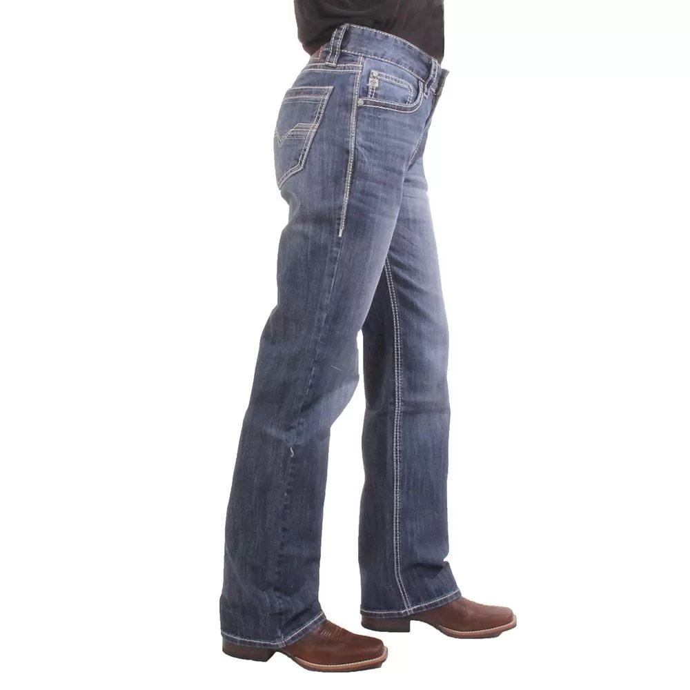 Men's Rock Roll Double Barrel Straight Relaxed Jean