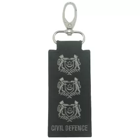 MINI SCDF RANK KEYCHAIN - BLACK FOLIAGE COLONEL (COL)