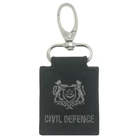 MINI SCDF RANK KEYCHAIN - BLACK FOLIAGE MAJOR (MAJ)