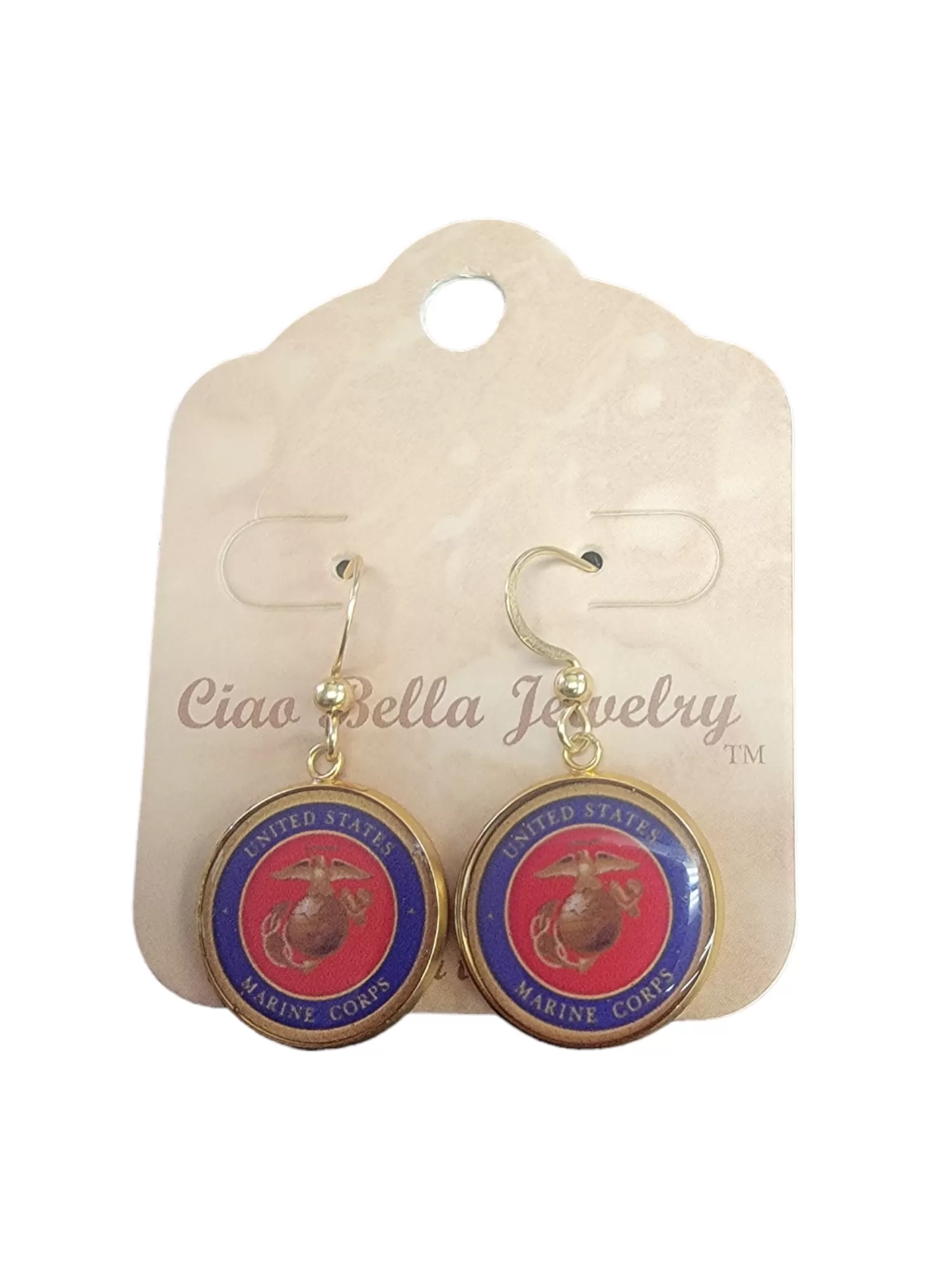 Officially Licensed Marine Corps Seal, Marine Corps Black, Marine Corps Green or Eagle Globe and Anchor Earrings - A Proud Symbol of Service and Sacrifice