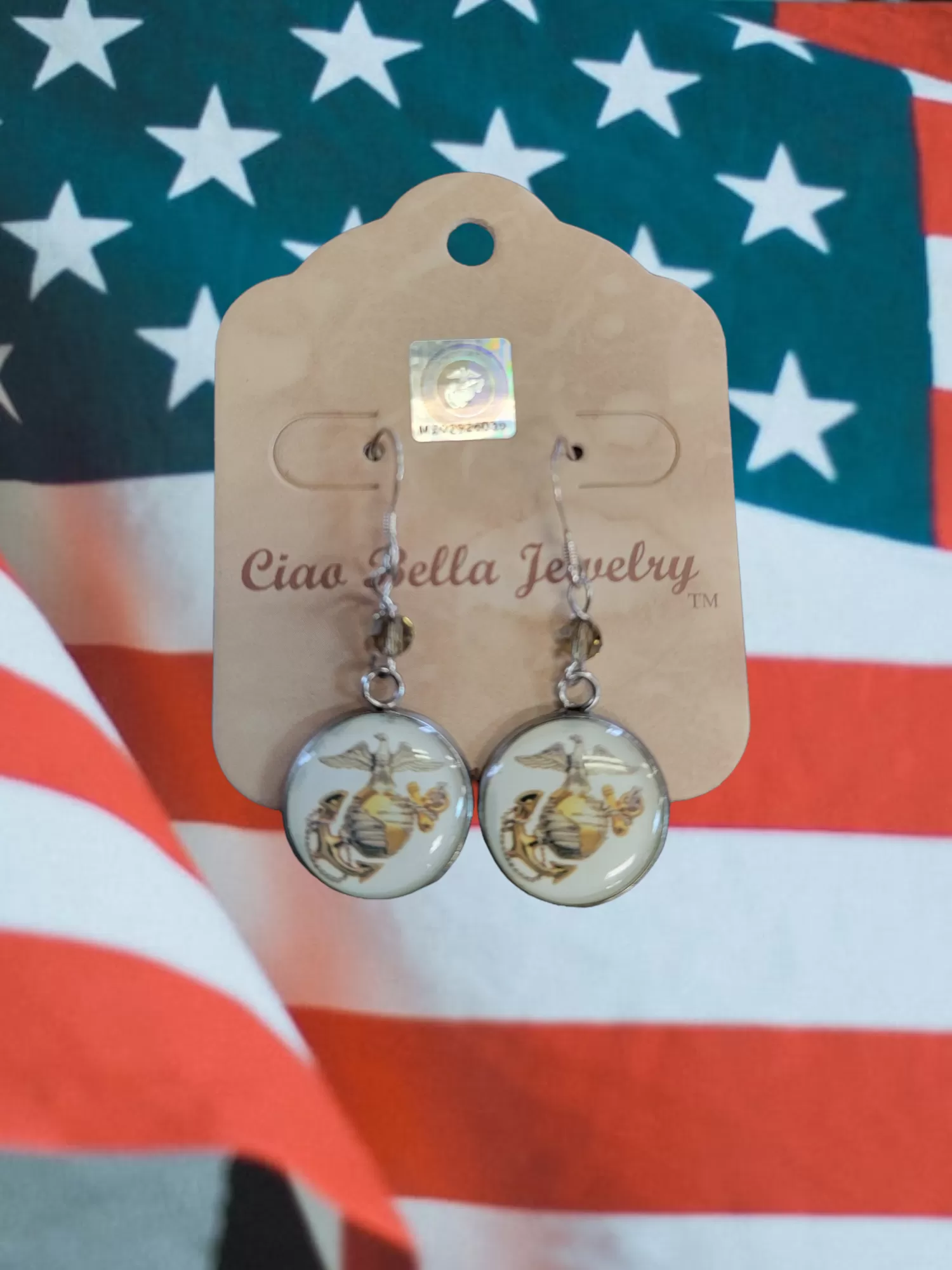 Officially Licensed Marine Corps Seal, Marine Corps Black, Marine Corps Green or Eagle Globe and Anchor Earrings - A Proud Symbol of Service and Sacrifice