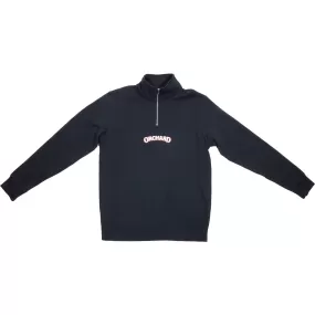 Orchard Text Shadow Q-Zip Sweatshirt Midnight/White/Red