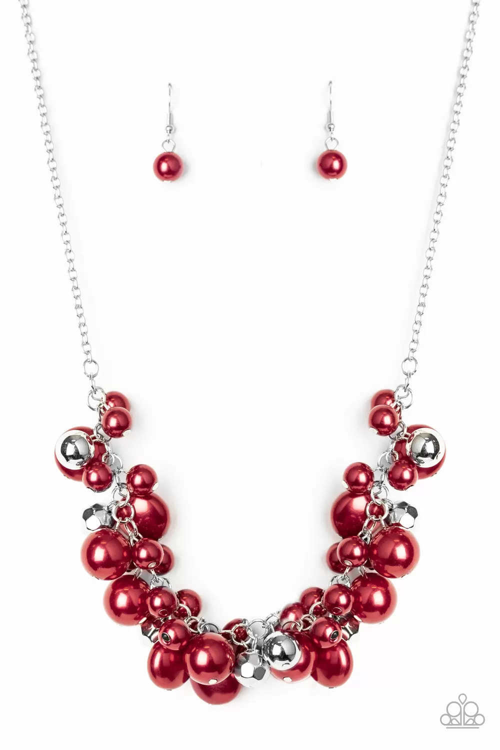 Paparazzi Accessories - Battle of the Bombshells - Red Necklace