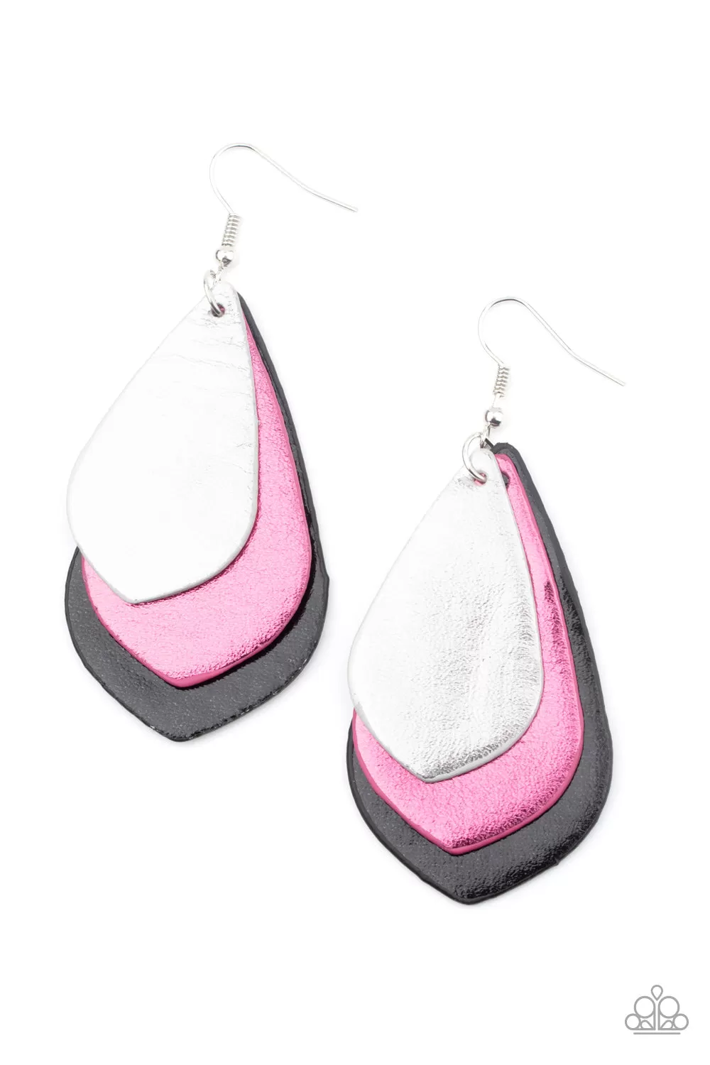 Paparazzi GLISTEN Up! - Multi Leather Earring