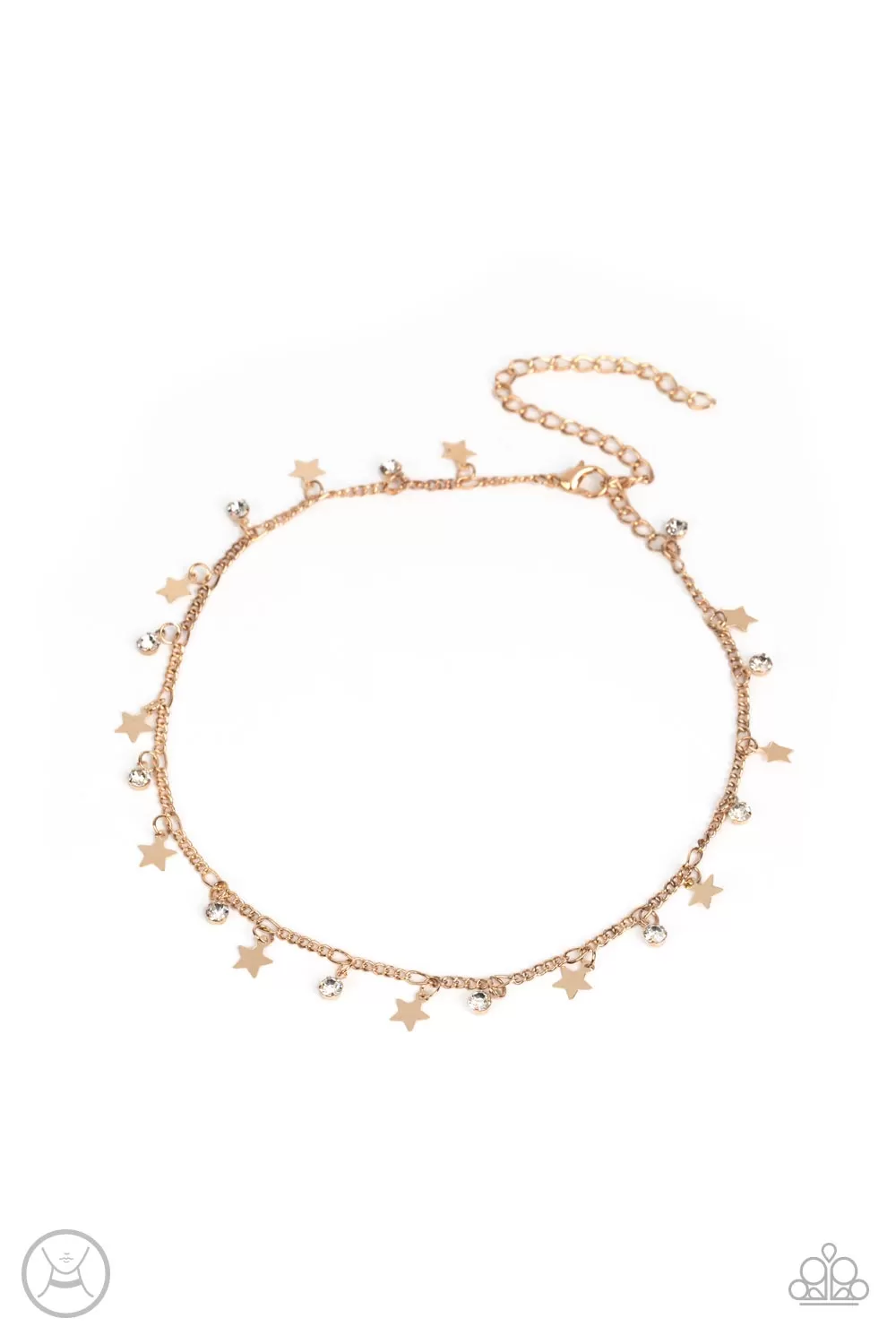 Paparazzi Little Lady Liberty Gold Choker Necklace