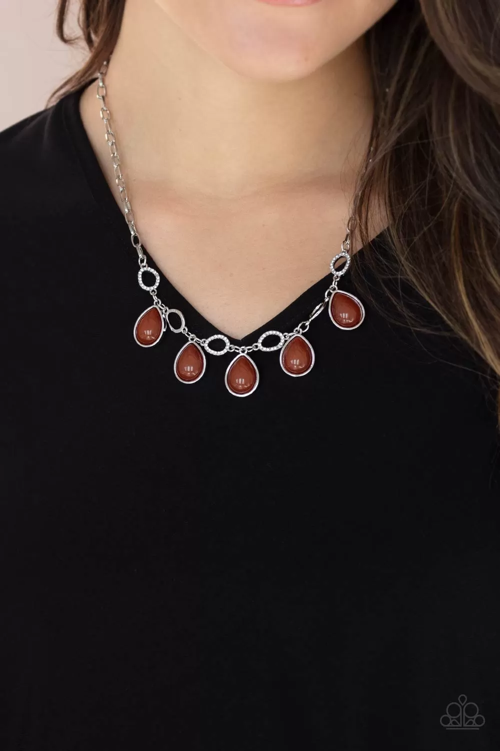 Paparazzi Majestically Mystic - Brown Necklace