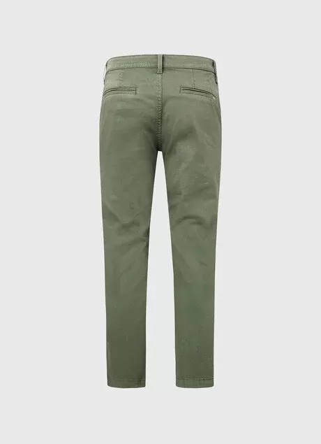 Pepe Jeans Slim Chino Trousers Maura PL211547YE4R 684 vineyard green