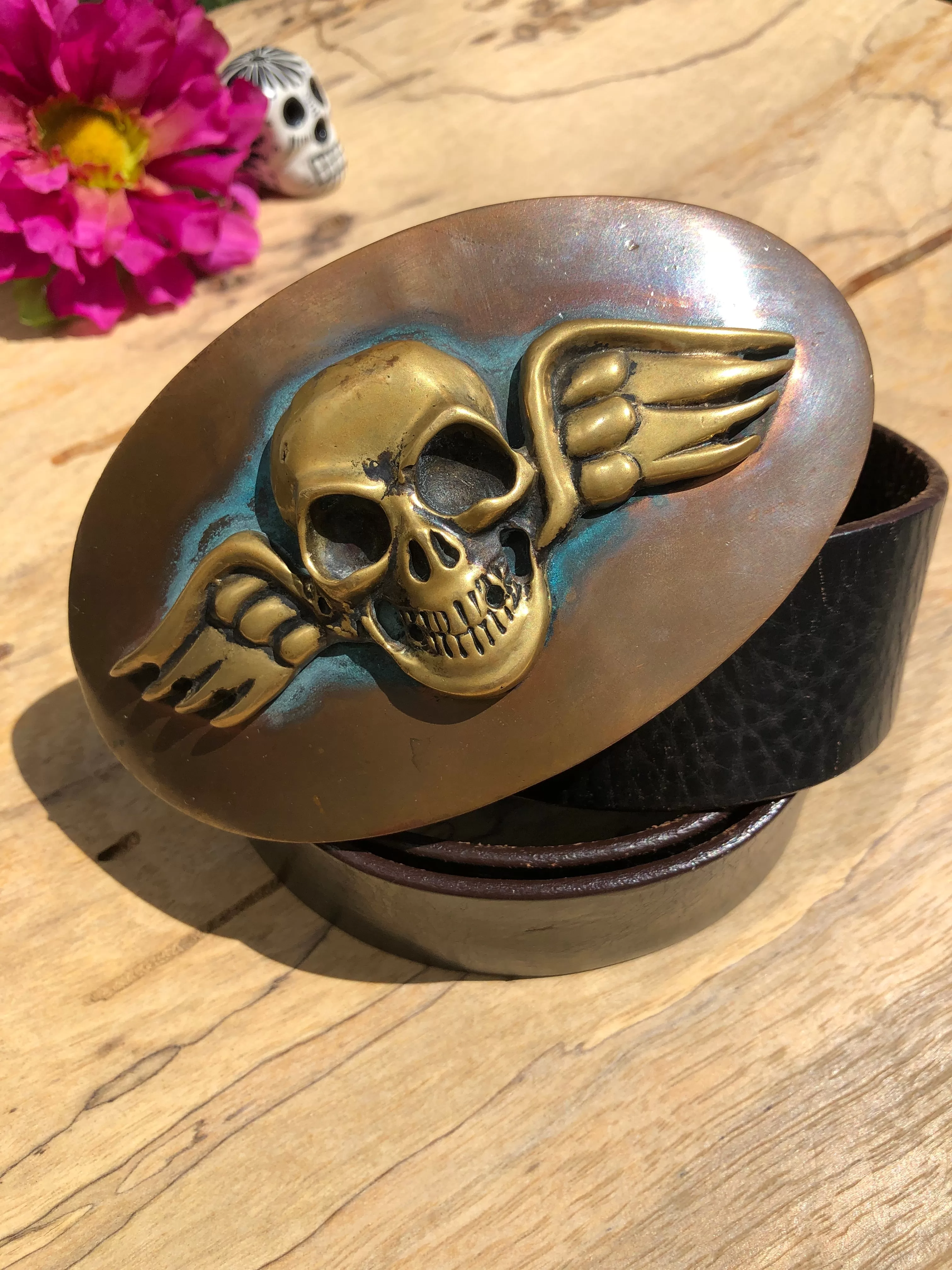 "Winged Skull" Belt