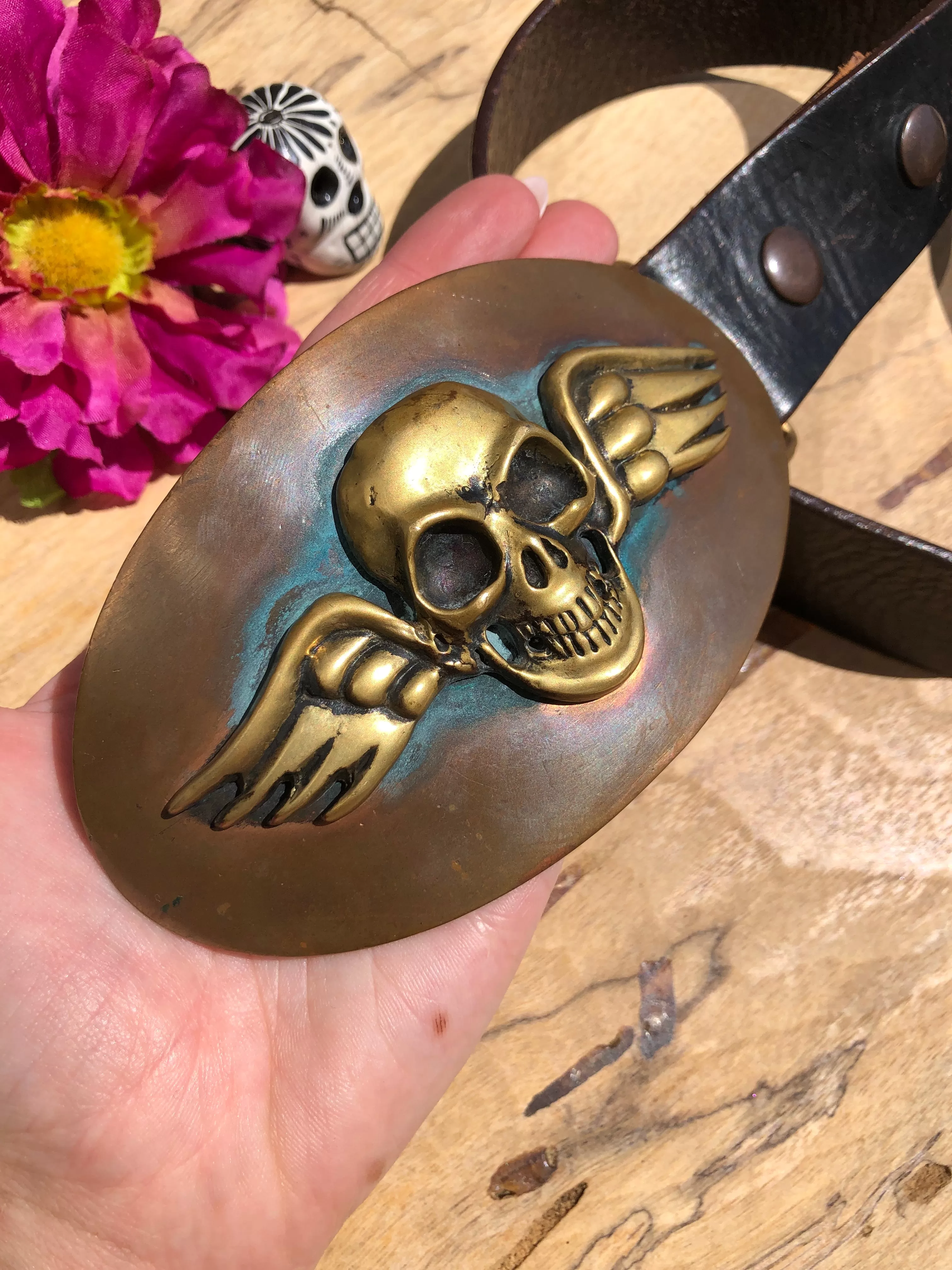 "Winged Skull" Belt