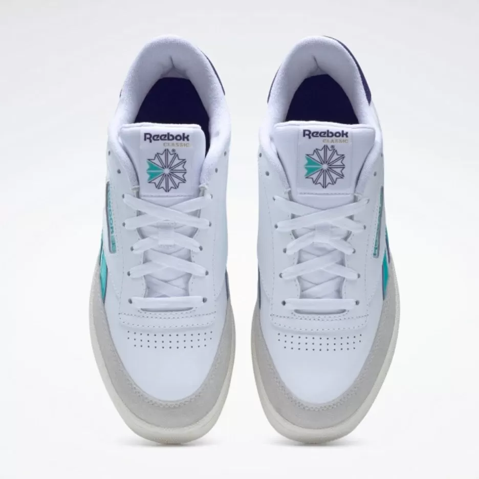 REEBOK Club C Revenge Vintage Shoes Cloud White / Classic Teal / Bold Purple