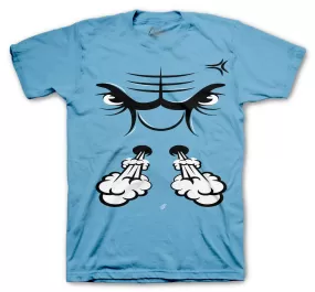 Retro 11 Legend Blue Shirt - Raging Face - Blue