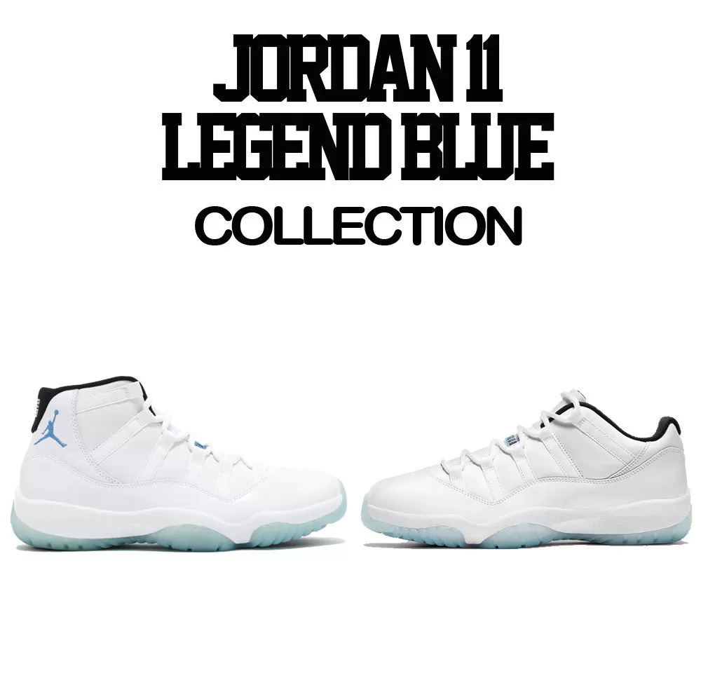 Retro 11 Legend Blue Shirt - Raging Face - Blue