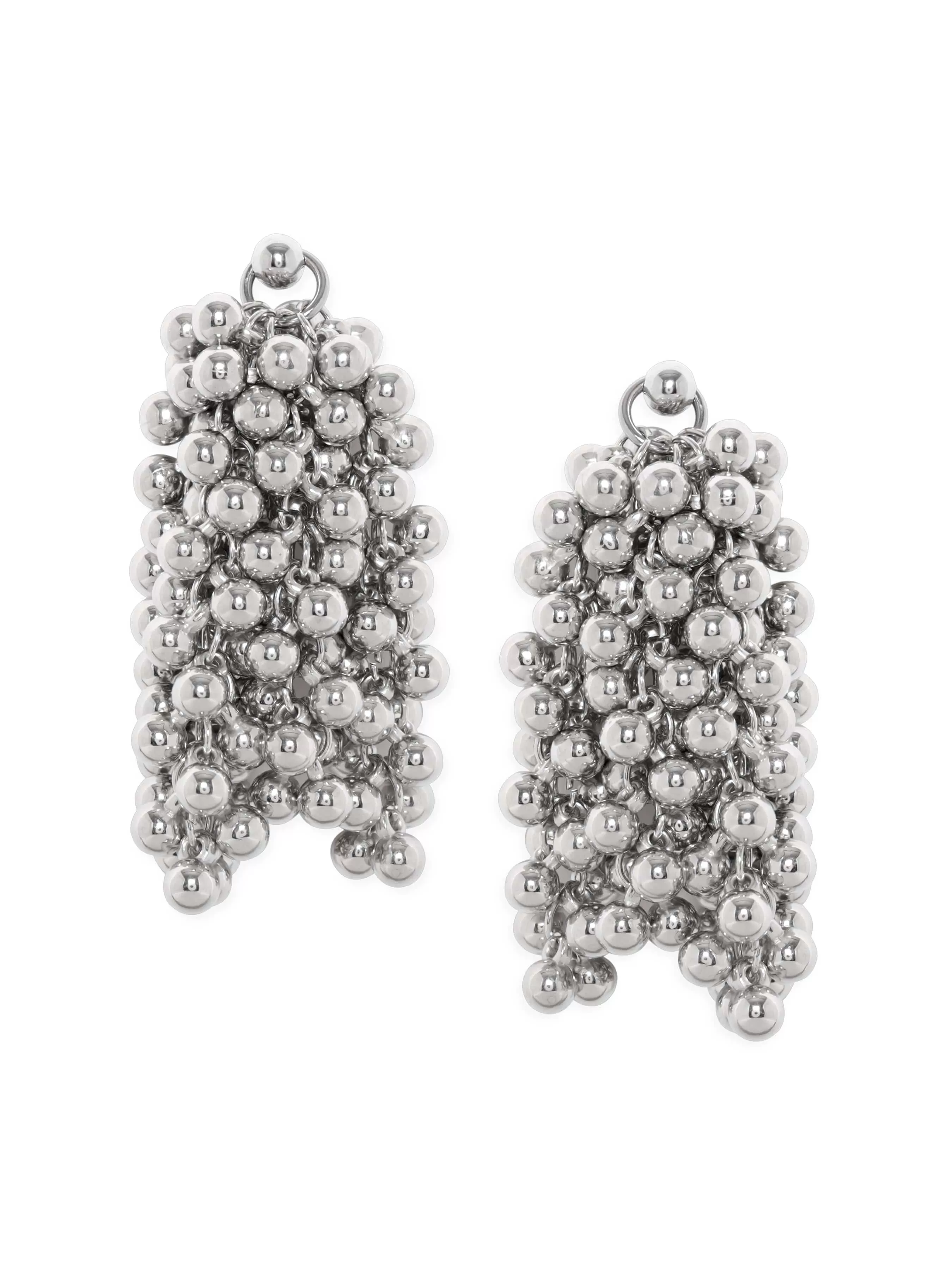 Rubans Moonlit Cascade Exquisite Silver Tone Drop Earrings